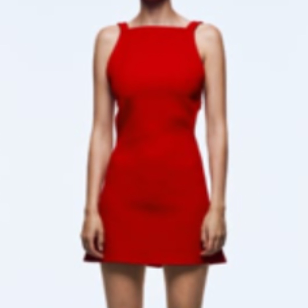 Zara red mini dress